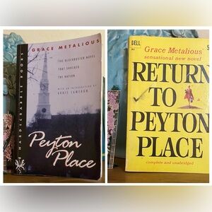 Set of 2 Novels by Grace Metalious: Peyton Place & Return to Peyton Place